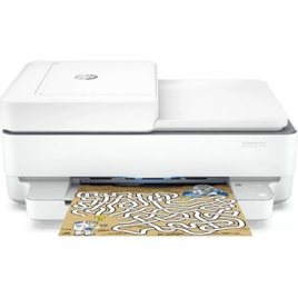 Imagem da oferta Multifuncional HP DeskJet 6476 Colorida Jato de Tinta Ink Advantage USB Wi-Fi Fax Branco Bivolt
