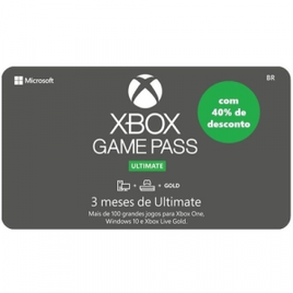Imagem da oferta Gift Card Xbox Game Pass Ultimate - 3 meses