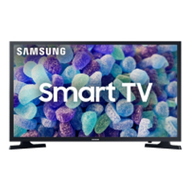Imagem da oferta Smart TV LED 32" Samsung 32T4300 HD WIFI HDR para Brilho e Contraste Plataforma Tizen 2 HDMI 1 USB Preta
