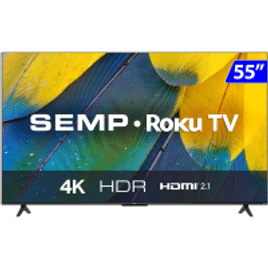 Imagem da oferta Smart TV Semp LED 50" 4K UHD Wi-Fi Roku HDR - RK8600