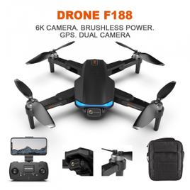 Imagem da oferta Camera Drone GPS 5G WiFi FPV 1080P Brushless Foldable 26mins Flight Time 1KM Distance Professional RC Dron Quadcopter Toys F188