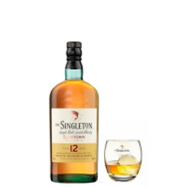 Imagem da oferta Kit Whisky The Singleton Dufftown Aged 12 Years 750ml + 01 Copo de Vidro