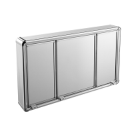 Imagem da oferta Espelheira Para Banheiro Astra LBP14/S 3 Portas 73x45cm Alumínio