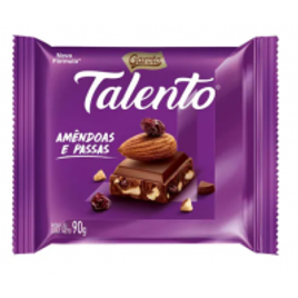 Imagem da oferta Chocolate Garoto Talento ao Leite com Amêndoas e Passas 90g - Unidade