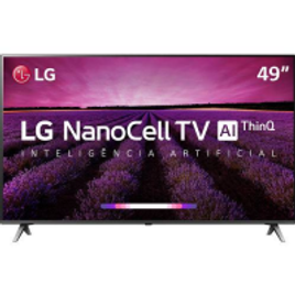 Imagem da oferta Smart TV LED LG 49'' 49SM8000 Ultra HD 4K NanoCell com Conversor Digital 4 HDMI 3 USB Wi-Fi 240Hz com Inteligência Artificial - Preta