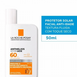 Imagem da oferta Protetor Solar Facial Anti-Idade Anthelios Hydraox  FPS 60 50g - La Roche-Posay