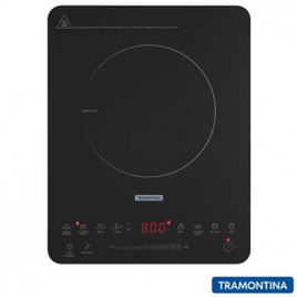 Imagem da oferta Cooktop Portátil por Indução Tramontina Slim Touch EI 30 em Vitrocerâmico com 01 Boca e Painel Digital Preto - 94714/13