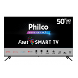 Imagem da oferta Smart TV LED 4K 50" Philco PTV50G70SBLSG HDR 4 HDMI 2 USB Dolby Áudio