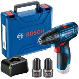 Parafusadeira Furadeira Bosch Gsr 120-LI 12v com 2 Baterias - 1 Carregador e Maleta