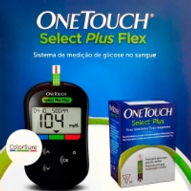 Imagem da oferta Aparelho de Glicemia Onetouch Select Plus Flex + 10 Tiras (Sem Lancetadores)