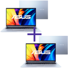 Imagem da oferta Kit Notebooks Asus Vivobook i5-12450H 8GB SSD 256GB W11 X1502ZA-BQ1758W + Asus Vivobook i3-1220P 8GB 512GB SSD W11 X1502ZA-EJ1752W