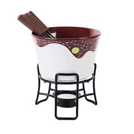 Imagem da oferta Aparelho de Fondue em Cerâmica 6 peças Chocolate - Brinox 1256/111