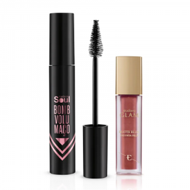 Kit Maquiagem Batom Glam Matte Blur + Máscara Soul Bomb Volumaço - Eudora