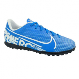 Imagem da oferta Chuteira Society Menino Nike Vapor 13 Blue White Azul Branco