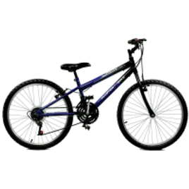 Imagem da oferta Bicicleta Aro 24 Masculina Ciclone Plus 21 Marchas Azul com Preto Master Bike