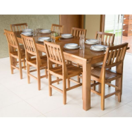 Imagem da oferta Conjunto Mesa Jantar Mineirinha 2,50m 8 Cadeiras Confort Madeira Maciça