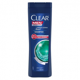 Imagem da oferta 3 Unidades - Shampoo Anticaspa Clear Men 2 em 1 Limpeza Diária 400ml