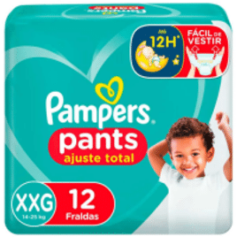 Imagem da oferta Fralda Pampers Pants Ajuste Total XXG - 12 unidades