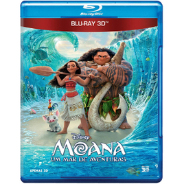 Blu-ray 3D Moana Um Mar de Aventuras