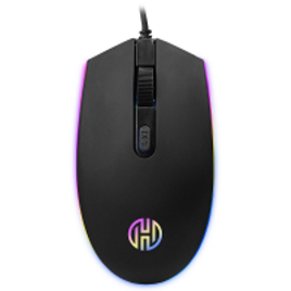 Imagem da oferta Mouse Gamer Hoopson RGB, 2400 DPI, 4 Botões, Preto, GT1200