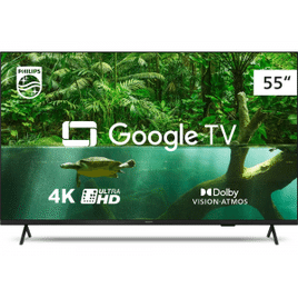 Imagem da oferta Smart TV Philips 55" 4K LED HDR10+ Dolby Vision 3X HDMI 2X USB Google TV WiFi - 55PUG7408/78