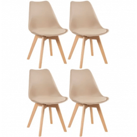 Imagem da oferta Kit Cadeiras Leda Loft7 - 4 Unidades