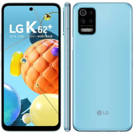 Smartphone LG K62 Plus 128GB, 48MP Tela 6.5" Azul - LM-K525BMW