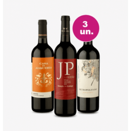 Imagem da oferta Kit 3 Vinhos por 99 - JP Azeitão e Lançamentos - Oferta Insana - Wine