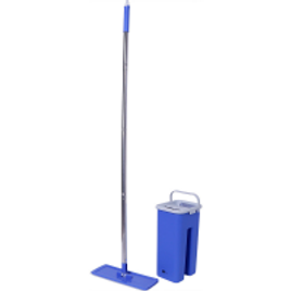 Imagem da oferta Mop Flat Cinza e Azul S10A - Fun Clean