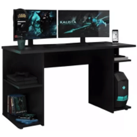 Imagem da oferta Mesa Para Computador Gamer Preto Carraro