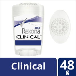 Imagem da oferta Desodorante Antitranspirante Rexona Masculino Clinical Azul 48G