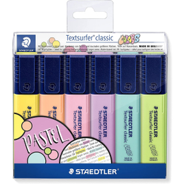 Imagem da oferta Marcador de Texto Textsurfer Classic 6 Cores Pastel Staedtler