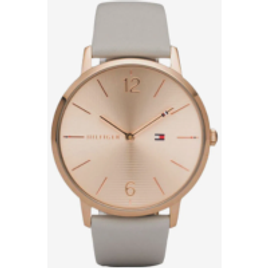 Relógio Tommy Hilfiger Feminino Couro Cinza - 1781946 em Promoção