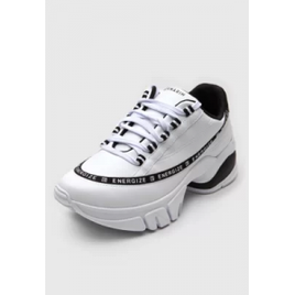 Tênis Dad Sneaker Chunky Ramarim Recortes Branco/Preto