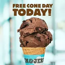 Imagem da oferta Sorvete Grátis Free Cone Day - Ben & Jerry's
