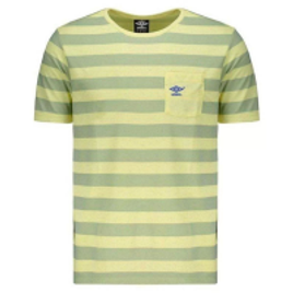 Imagem da oferta Camiseta Umbro Stripe Masculina - Amarelo