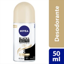 Imagem da oferta 18 Unidades Desodorante Roll-On Feminino Nivea Black & White Invisible Toque de Seda 50ml