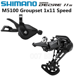 Kit Alavanca de Deslocamento Shimano Deore M5100 + Desviador Traseiro Shimano MTB Deore RD-M5100