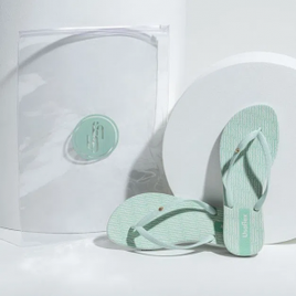 Kit Chinelo Verde Mojito - Usaflex