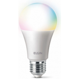 Imagem da oferta Smart Lâmpada LED A60 Colorida Inteligente 10W com WiFi Elgin Bivolt