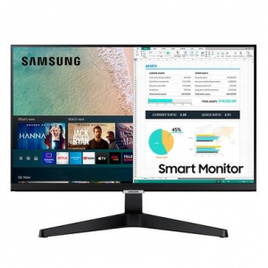 Monitor Smart Samsung 24'' IPS SmartHub Bluetooth HDR Plataforma Tizen AirPlay 2 Full HD HDMI VESA - LS24AM506NLMZD