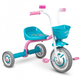 Imagem da oferta Triciclo Nathor Charm - Azul Claro/Rosa