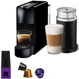 Imagem da oferta Máquina de Café Nespresso Essenza Mini C30 com Aeroccino e Kit Boas Vindas - Preta
