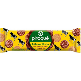 Imagem da oferta 5 Unidades de Biscoito Leite Maltado Cobertura Chocolate Piraquê - 80g