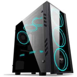 Imagem da oferta Gabinete Gamer Aigo Black Technology Mini Preto BLACK-TECHNOLOGY-MINI