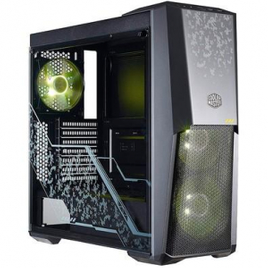 Gabinete Cooler Master Masterbox MB500 TUF Gaming RGB 3 Coolers Lateral em Vidro - MCB-B500D-KGNN-TUF