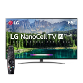 Imagem da oferta Smart TV LG LED 65" 4K 65SM8600 com NanoCell AI Cinema Dolby Atmos WebOS 4.5 e Wi-Fi