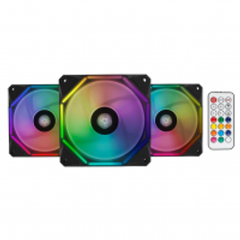 Imagem da oferta Kit Ventoinhas Pichau Gaming Wave RGB 3x120mm + Controladora PGW120-RGB-KIT