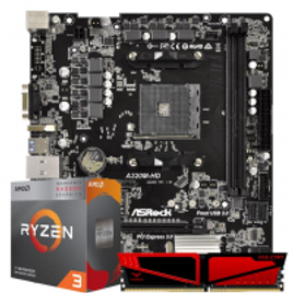 Imagem da oferta Pichau Kit Upgrade AMD Ryzen 3 3200G ASRock A320M-HD DDR4 8GB 2666MHZ