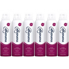 Imagem da oferta Desodorante Monange Antitranspirante Aerossol - Feminino Frutas Vermelhas 150ml 6 Unidades